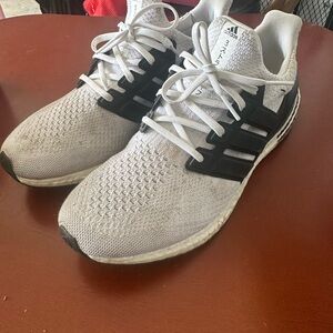 Adidas Men's White and Black Athletic Shoes